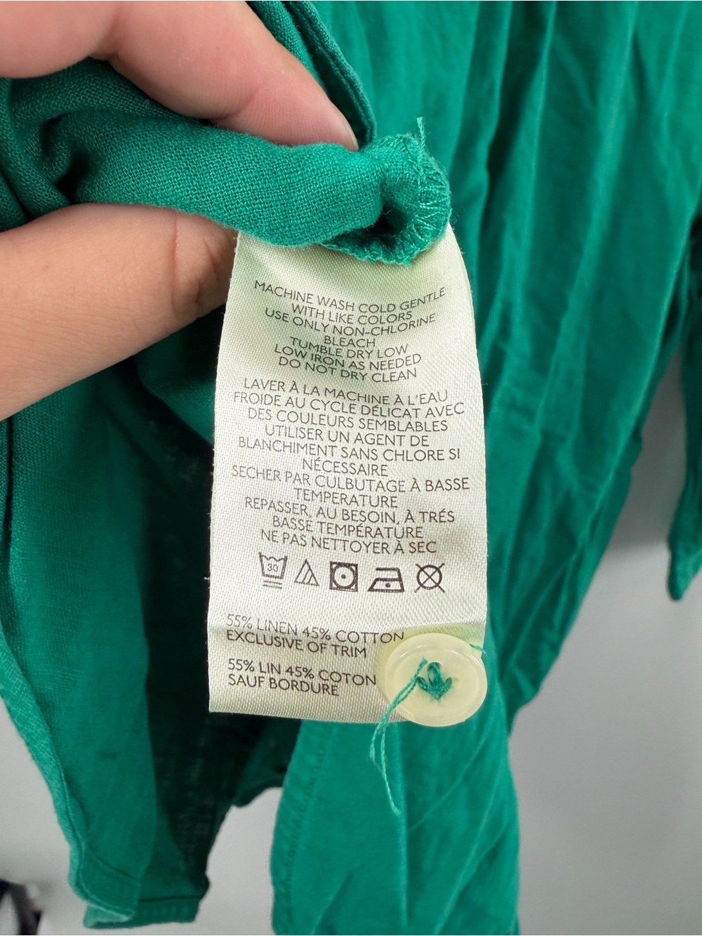 Maeve By Anthropologie The Bennet Buttondown Shirt Green - Picture 7 of 8